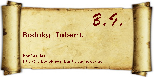 Bodoky Imbert névjegykártya